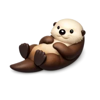Sea Otter 3D icon