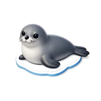 White Seal 3D icon