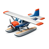 Seaplane 3D icon