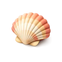 Amber Seashell 3D icon