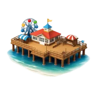 Seaside Pier 3D icon