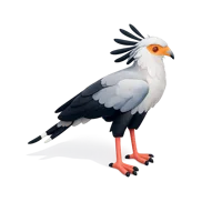 Secretary Bird 3D icon