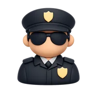 Security Guard 3D icon