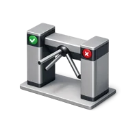 Security Turnstile 3D icon