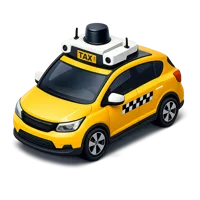 Self-Driving Taxi 3D icon