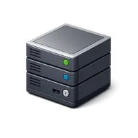 Blue Server 3D icon
