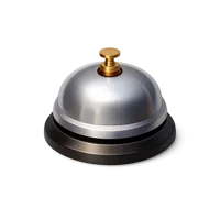 Brown Service Bell 3D icon