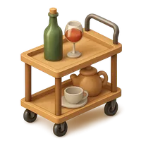 Serving Cart 3D icon