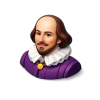 Shakespeare 3D icon
