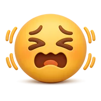 Shaking Face 3D icon