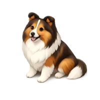 Sheltie 3D icon
