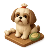 Shih Tzu 3D icon