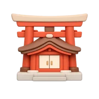 Shinto Shrine 3D icon