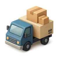 Shipment Truck 3D icon