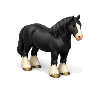 Shire Horse 3D icon