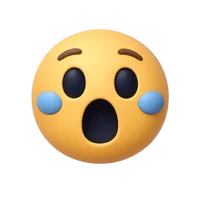 Shocked Face 3D icon