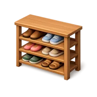 Orange Shoe Rack 3D icon