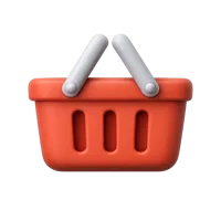 Shopping Basket 3D icon