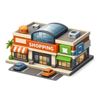Shopping Center 3D icon