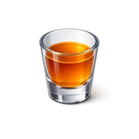 Orange Shot Glass 3D icon