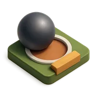 Shot Put 3D icon
