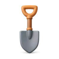 Shovel 3D icon