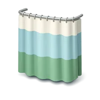Green Shower Curtain 3D icon