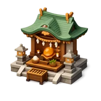 Brown Shrine 3D icon