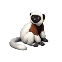 Brown Sifaka 3D icon