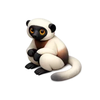 Sifaka Lemur 3D icon