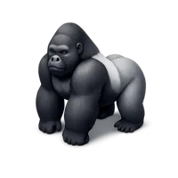 Silverback Gorilla 3D icon
