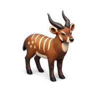 Sitatunga 3D icon