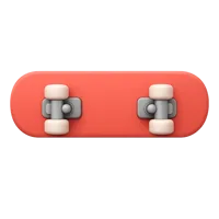 Skateboard 3D icon