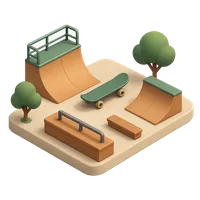 Skatepark 3D icon