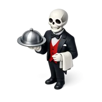 Skeleton Butler 3D icon