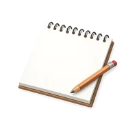 Brown Sketch Pad 3D icon