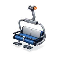 Ski Lift Chair 3D icon