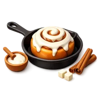 Skillet Cinnamon Roll 3D icon