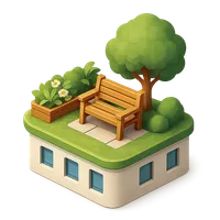 Sky garden 3D icon
