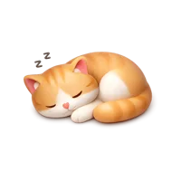 Sleeping Cat 3D icon