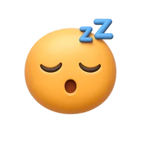 Sleeping Face 3D icon
