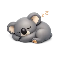 Sleeping Koala 3D icon
