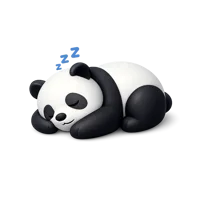 Sleeping Panda 3D icon