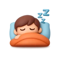 Sleeping Person 3D icon