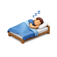 Sleeping 3D icon