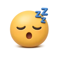 Sleepy Face 3D icon