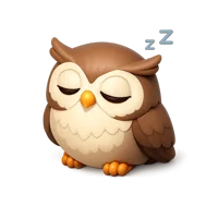 Sleepy Owl 3D icon
