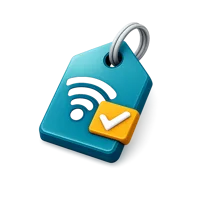 Teal Smart Tag 3D icon