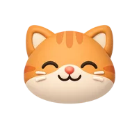 Smiling Cat 3D icon
