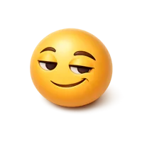 Smug Face 3D icon